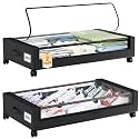 Somdot Under Bed Storage with Wheels, 2 Pack Under Bed Storage Containers
