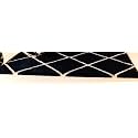 SOMEDA 2x6 feet Black Box Collection of Finishing Anti Slip Shaggy Fluffy Fur Rugs and Carpet for Living Room, Bedroom