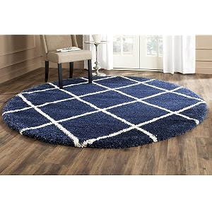 someda 4x4 feet blue box collection of finishing anti slip shaggy fluffy fur rugs and carpet for living room bedroom