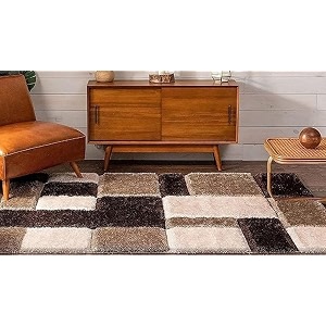 someda 6x9 feet new beige box collection of finishing anti slip shaggy fluffy fur rugs and carpet for living room bedroom