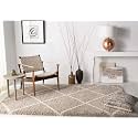 SOMEDA 9x12 feet Beige Box Collection of Finishing Anti Slip Shaggy Fluffy Fur Rugs and Carpet for Living Room, Bedroom