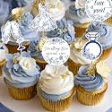 Something Blue Before I Do Cupcake Topper for Bridal Shower Wedding Party
