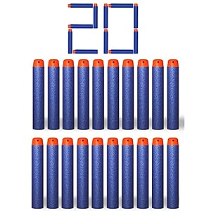 foam darts toy gun bullets for kids bullets pack compatible with nerf n strike elite guns blue 20