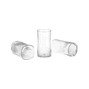 somil baverage tumbler multipurpose drinking glass set transparent round b20