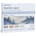 Somime 11x14 600gsm Sanded Pastel Paper Pad, 12 Sheets of 6 Light Colors
