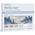Somime 5x7 600gsm Sanded Pastel Paper Pad, 6 Sheets of 6 Light Colors
