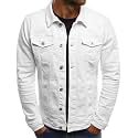 SOMTHRON Men's and Women's Cozy Regular Fit Utility Pocket Overshirt Long Sleeve Slim Fit Button Up Denim Field Shirt Jacket