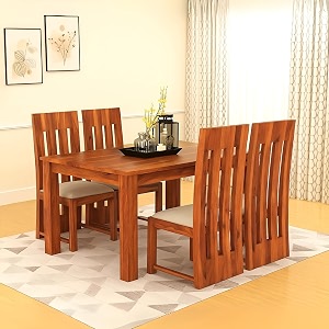 sona art amp crafts poster solid poster sheesham wood dining table set 8 seater dinner dinning table with 8 chair for dining furniture for living room home hotel office self assembly honey teak