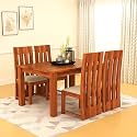 SONA ART &amp; CRAFTS Poster Solid Poster Sheesham Wood Dining Table Set 8 Seater Dinner Dinning Table with 8 Chair for Dining Furniture for Living Room Home Hotel Office Self Assembly (Honey Teak)