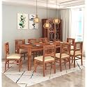 SONA ART &amp; CRAFTS Capsule Solid Sheesham Wood Dining Table set 8 Seater Dinner Dinning Table with 8 Chair for Dining Furniture for Living Room Home Hotel Office Self Assembly Honey Finish (Caps-D2-8S)