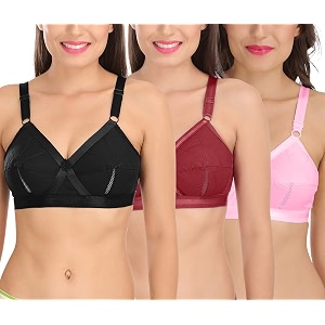 sona women39s cotton non-padded wire free full coverage bra