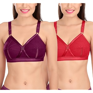 sona women39s cotton non-padded wire free full coverage bra