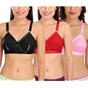 SONA Women's Cotton Non-Padded Wire Free Full Coverage Bra