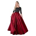 SONALI FASHION Women's Cotton Solid 3/4 Sleeve Semi-Stitched Lehenga Choli Set - Free Size