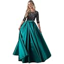 SONALI FASHION Women's Cotton Solid 3/4 Sleeve Semi-Stitched Lehenga Choli Set - Free Size