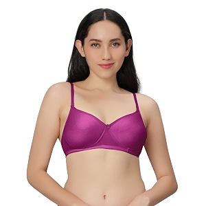 sonari 0026 women39s heavily padded t shirt bra  seamless wire free perfect design for low neckline outfits  skin friendly polyster used for all day comfort