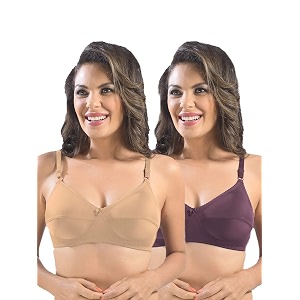 SONARI Womens Cotton Everyday Bra Non