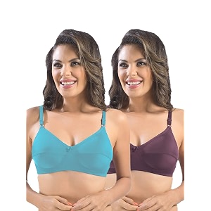 SONARI Womens Cotton Everyday Bra Non