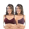 SONARI Womens Cotton Everyday Bra Non