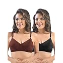 SONARI Womens Cotton Everyday Bra Non