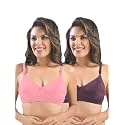 SONARI Womens Cotton Everyday Bra Non