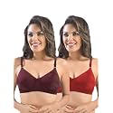 SONARI Womens Cotton Everyday Bra Non