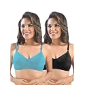 SONARI Womens Cotton Everyday Bra Non