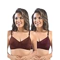 SONARI Womens Cotton Everyday Bra Non