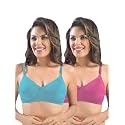 SONARI Womens Cotton Everyday Bra Non