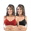 SONARI Womens Cotton Everyday Bra Non
