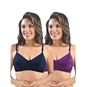SONARI Womens Cotton Everyday Bra Non