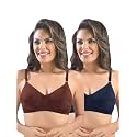 SONARI Womens Cotton Everyday Bra Non