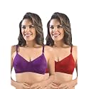SONARI Womens Cotton Everyday Bra Non