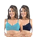 SONARI Womens Cotton Everyday Bra Non