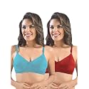 SONARI Womens Cotton Everyday Bra Non