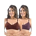 SONARI Womens Cotton Everyday Bra Non