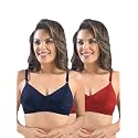 SONARI Womens Cotton Everyday Bra Non