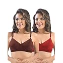 SONARI Womens Cotton Everyday Bra Non