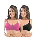 SONARI Womens Cotton Everyday Bra Non