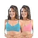 SONARI Womens Cotton Everyday Bra Non