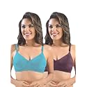 SONARI Womens Cotton Everyday Bra Non