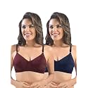 SONARI Womens Cotton Everyday Bra Non