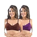SONARI Womens Cotton Everyday Bra Non