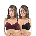 SONARI Womens Cotton Everyday Bra Non