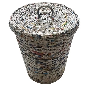 waste basket with lid for bedroom 11 inch tall dustbin