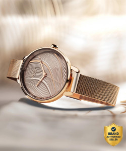 SONATA Poze Rose Gold Strap with Rose