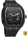 SONATA SF Maiden Voyage SF Maiden Voyage Multifunction Black Dial Black Silicon Strap Analog Watch - For Men