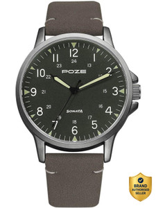 SONATA Sonata Poze Quartz Analog Grey Dial