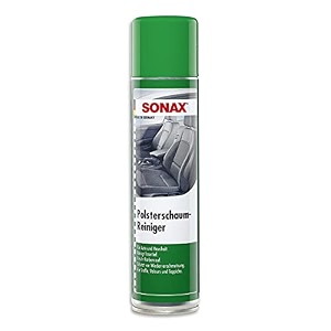 sonax foam upholstery cleaner 400ml  deep-cleaning foam for upholstery carpets amp textiles  effectively removes stubborn dirt amp stains restores colors  easy vacuum-off formula  artno03062000