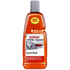 sonax high speed wash car shampoo 1l  quick drying water run-off technology  safe for paint glass plastic amp rubber  high lubrication scratch-safe formula  artno03153000
